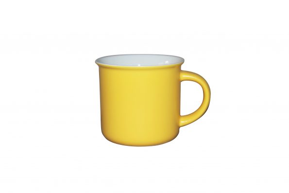 色釉陶瓷杯黄色-1